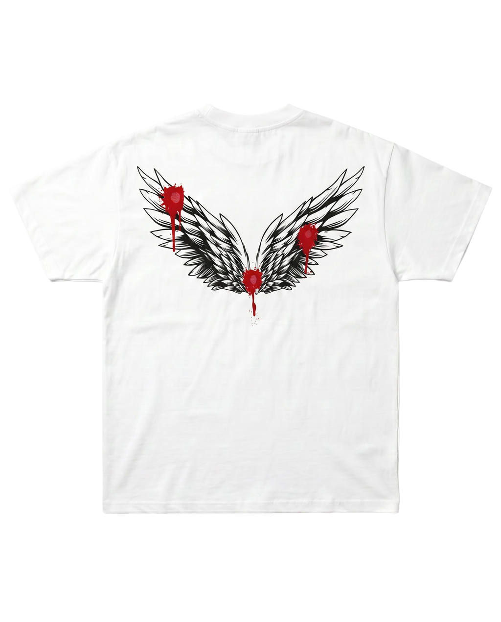 Oversize T-Shirt White „Fallen Angel“