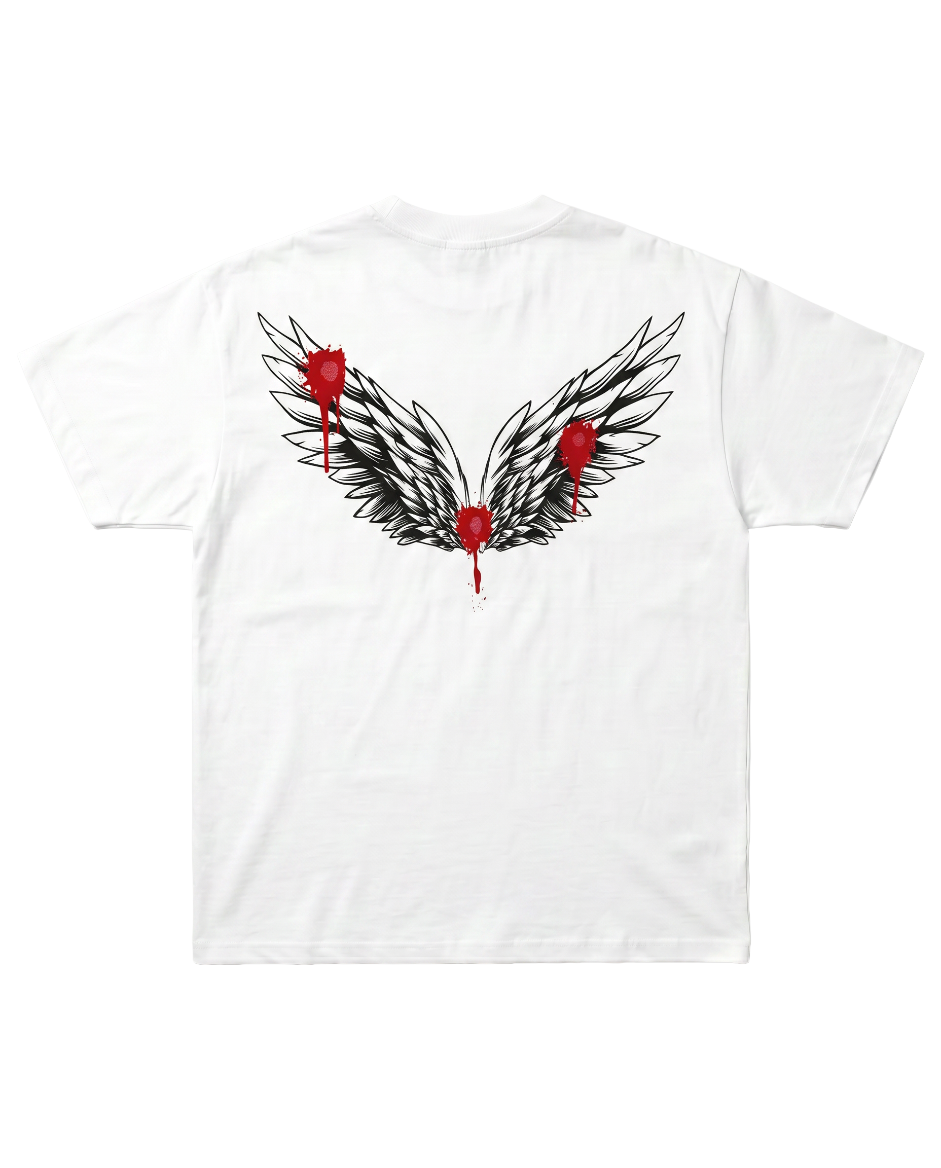Oversize T-Shirt White „Fallen Angel“