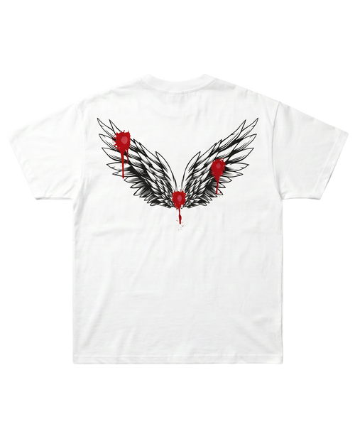 Oversize T-Shirt White „Fallen Angel“