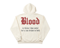 Oversize Hoodie Beige „BLOOD“
