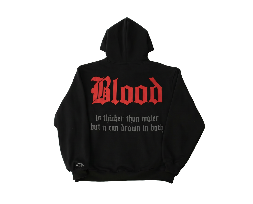 Oversize Hoodie Schwarz „BLOOD“