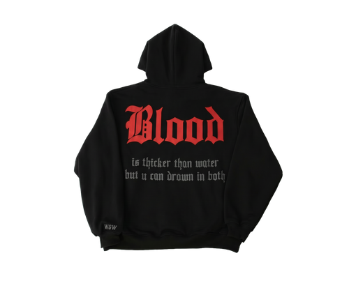 Oversize Hoodie Schwarz „BLOOD“